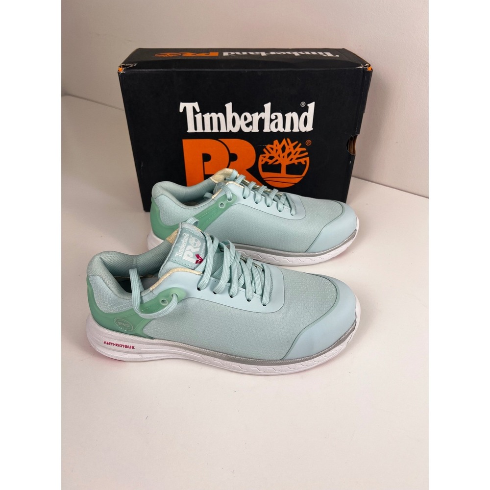 Timberland Pro Drivetrain Womens Light Blue Anti Fatigue Work Shoes Size 7.5